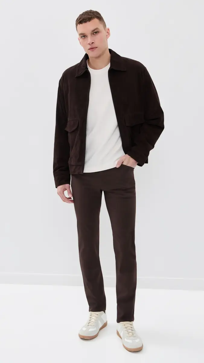 Theory Raffi Pants in Neoteric Twill Brownwood | Thumbnail 5 Theory Raffi Pants in Neoteric Twill Brownwood | Thumbnail 5