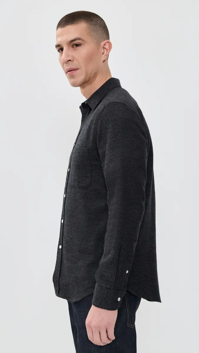 Portuguese Flannel Teca 2.0 Brushed Flannel Button Down Shirt | Thumbnail 4 Portuguese Flannel Teca 2.0 Brushed Flannel Button Down Shirt | Thumbnail 4