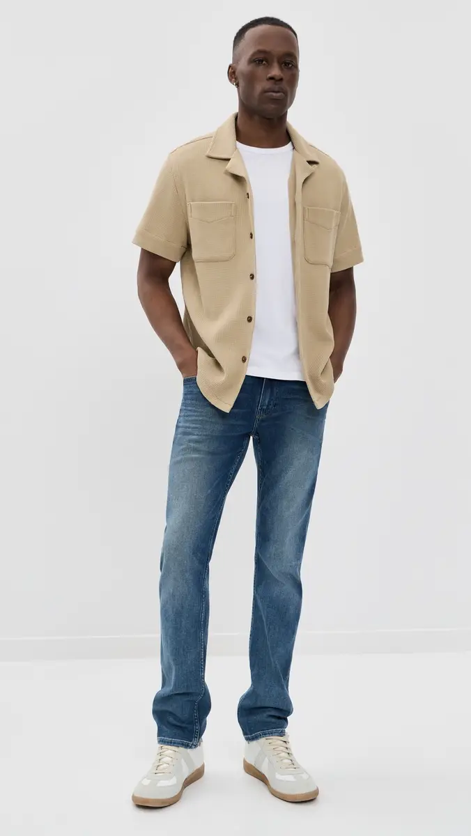 PAIGE Federal Transcend Vintage Slim Straight Jeans | Thumbnail 5