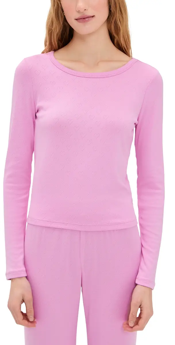 Z Supply Maison Pointelle Top Pink Crush | Image 1 Z Supply Maison Pointelle Top Pink Crush | Image 1
