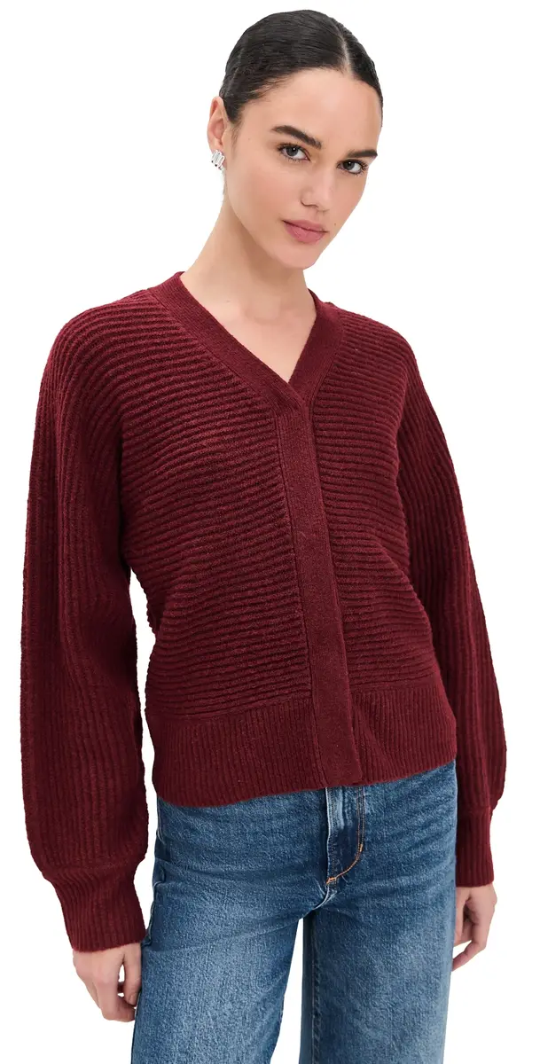 LE BOP Mira Stitched Cardigan