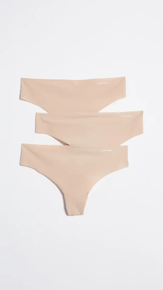 Calvin Klein Underwear Invisibles Thongs 3 Pack | Thumbnail 2