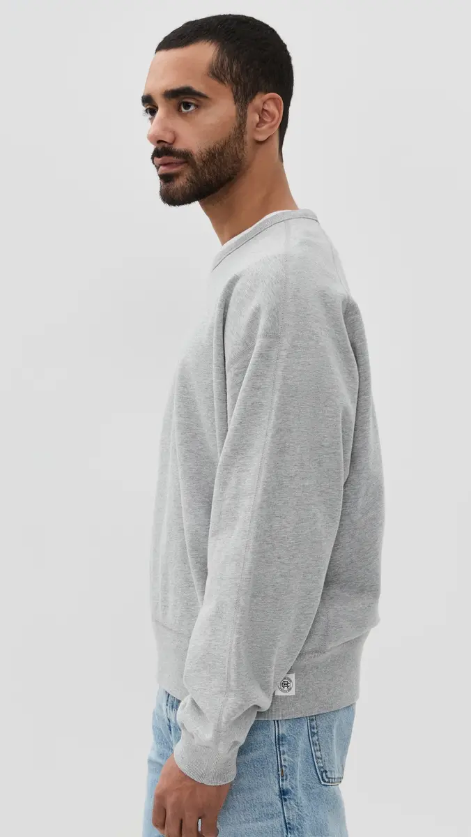 REIGNING CHAMP Mid-Weight Terry Relaxed Crew Neck | Thumbnail 4
