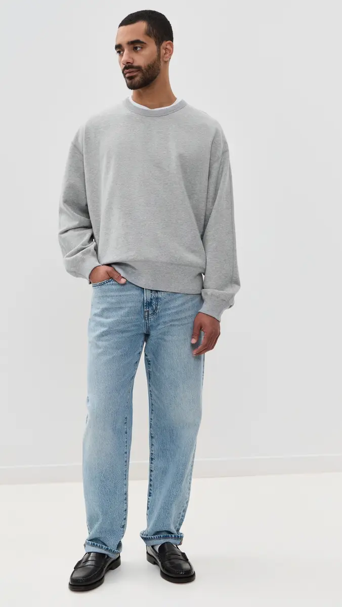 REIGNING CHAMP Mid-Weight Terry Relaxed Crew Neck | Thumbnail 5