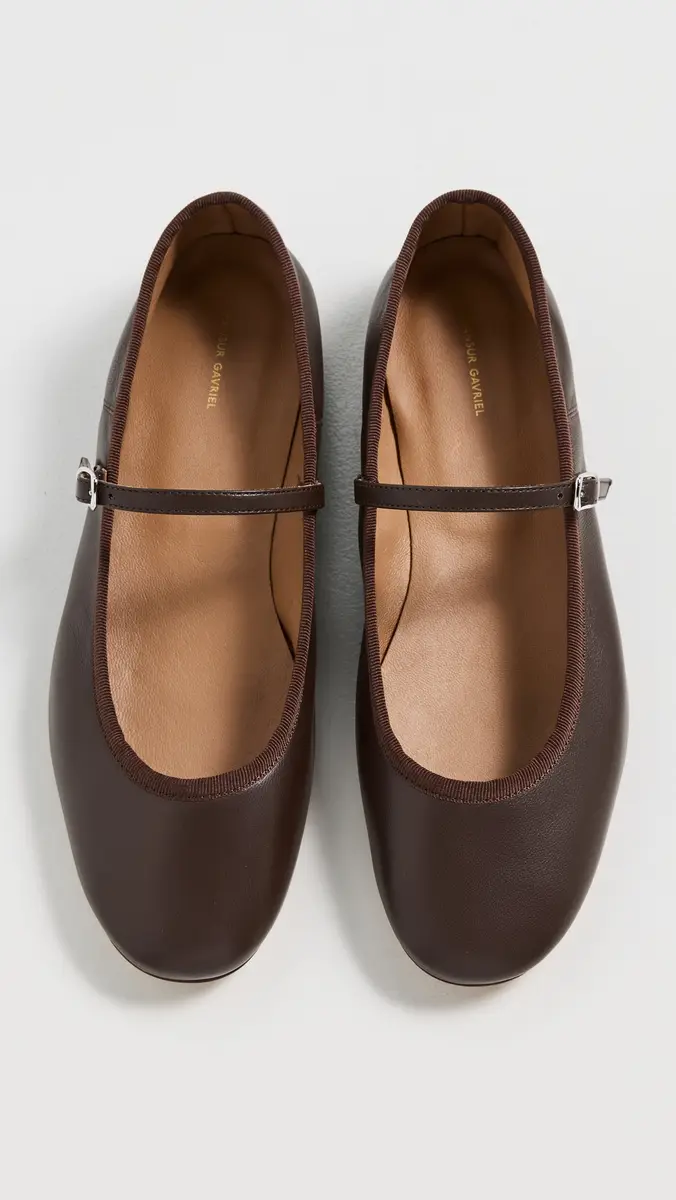 Mansur Gavriel Dance Mary Janes Chocolate | Thumbnail 2 Mansur Gavriel Dance Mary Janes Chocolate | Thumbnail 2