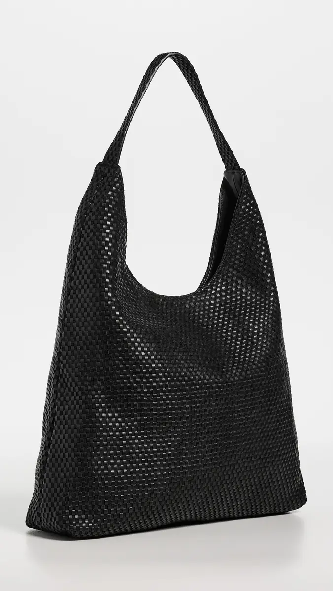 St. Agni Lattice Weave Large Tote Black One Size | Thumbnail 4 St. Agni Lattice Weave Large Tote Black One Size | Thumbnail 4