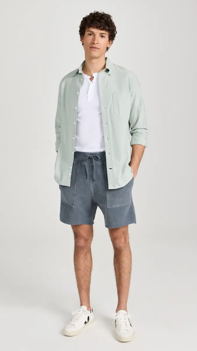 Save Khaki Twillback Terry Utility Sweat Shorts 7 | Thumbnail 5 Save Khaki Twillback Terry Utility Sweat Shorts 7 | Thumbnail 5
