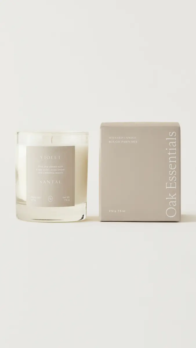 Oak Essentials Violet Santal Candle No Color | Thumbnail 3