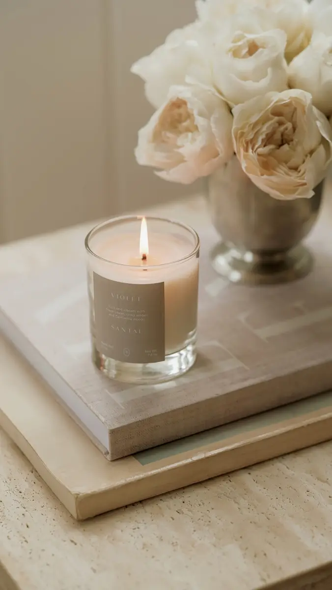 Oak Essentials Violet Santal Candle No Color | Thumbnail 4