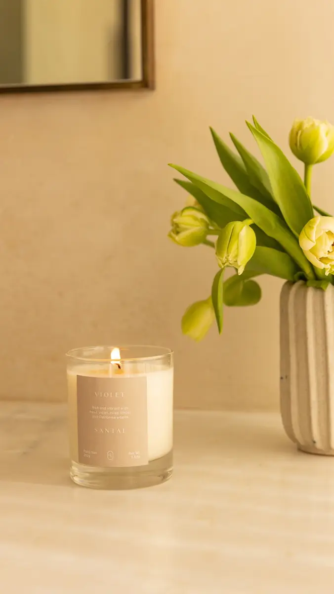 Oak Essentials Violet Santal Candle No Color | Thumbnail 5