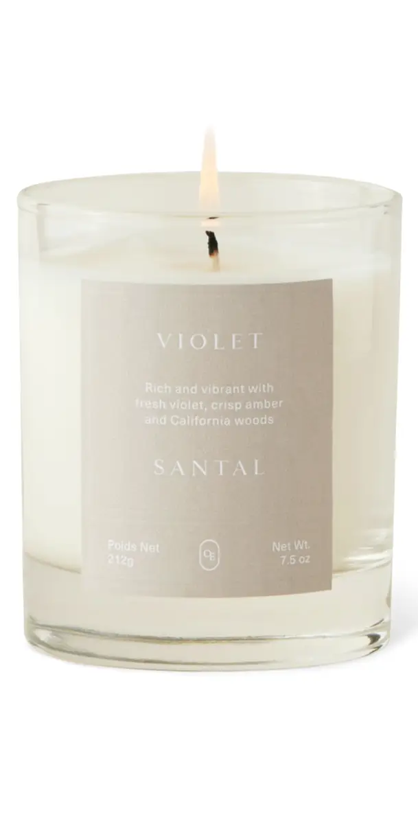 Oak Essentials Violet Santal Candle No Color 7.5 oz/212 mL | Image 1 Oak Essentials Violet Santal Candle No Color 7.5 oz/212 mL | Image 1