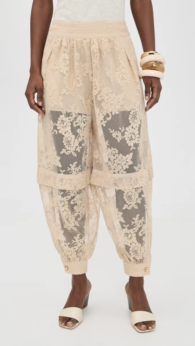Zimmermann Luna Lace Balloon Pants Cream | Thumbnail 2 Zimmermann Luna Lace Balloon Pants Cream | Thumbnail 2