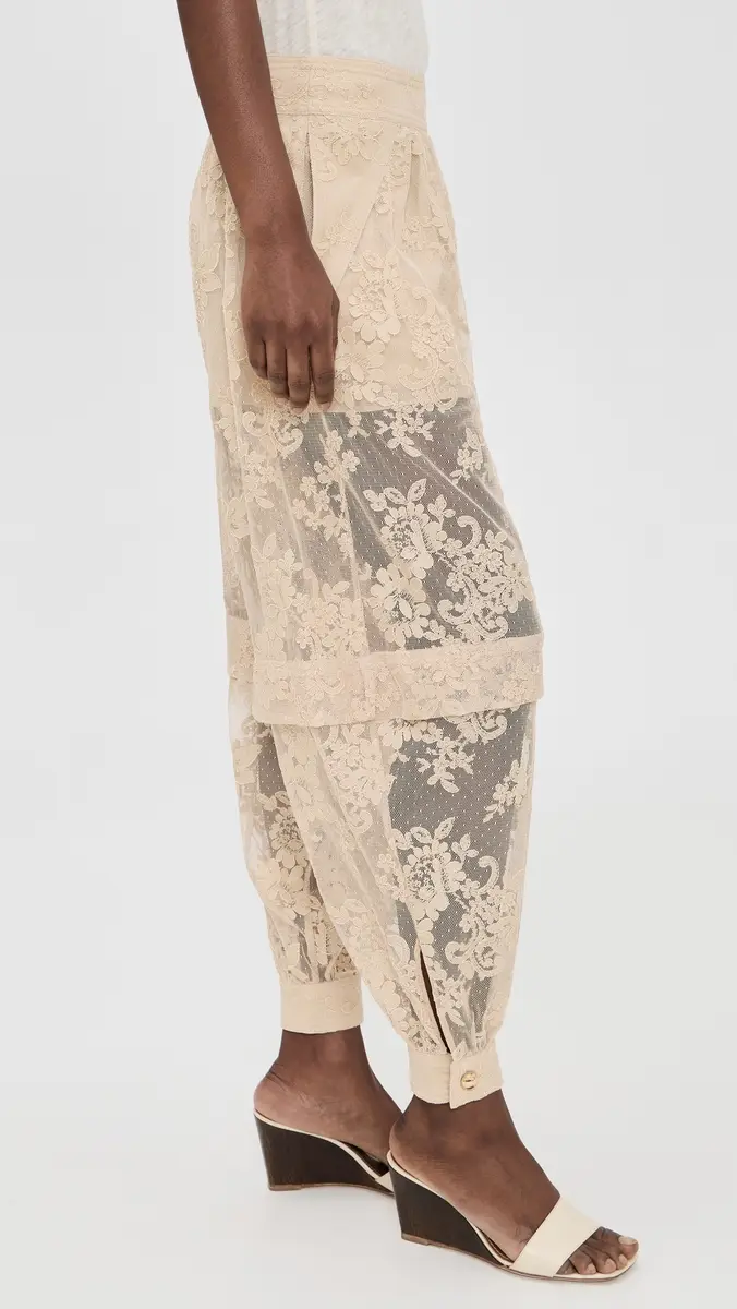 Zimmermann Luna Lace Balloon Pants Cream | Thumbnail 4 Zimmermann Luna Lace Balloon Pants Cream | Thumbnail 4