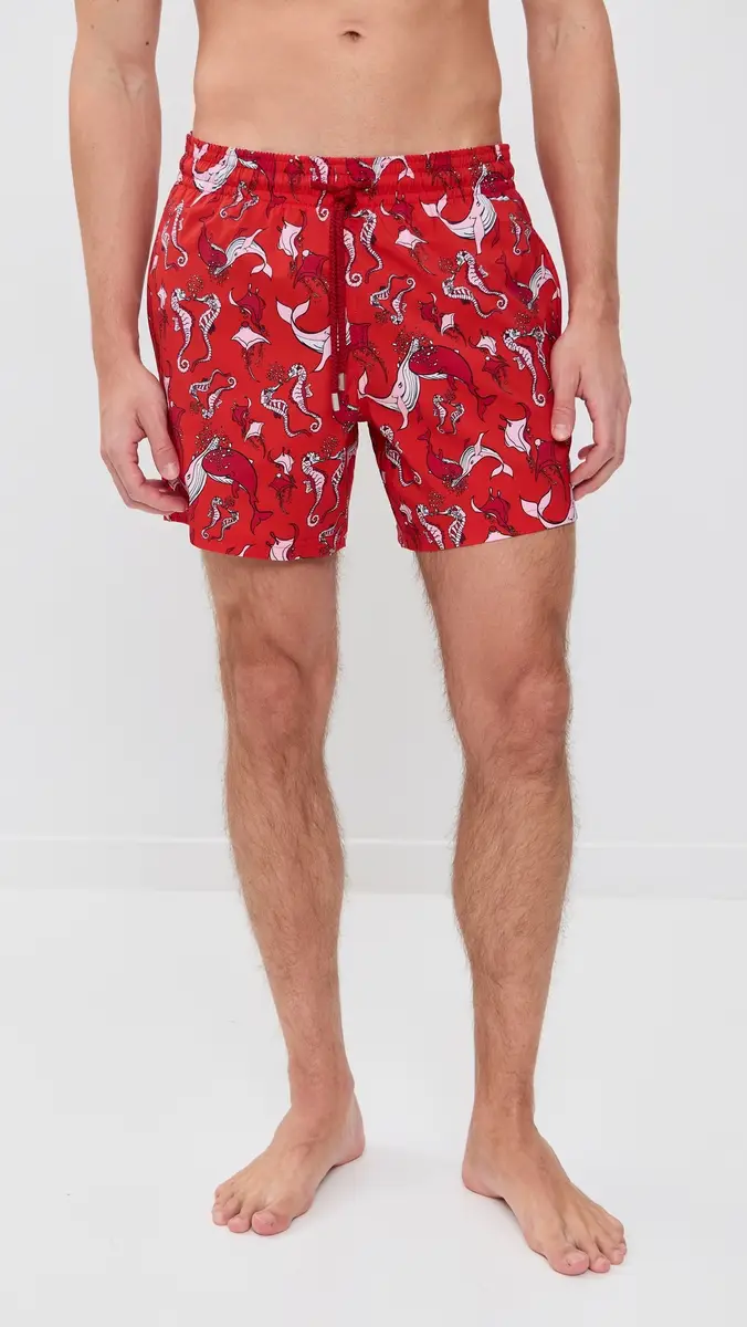 Vilebrequin Moorise Swim Trunks 5 Coquelicot | Thumbnail 2