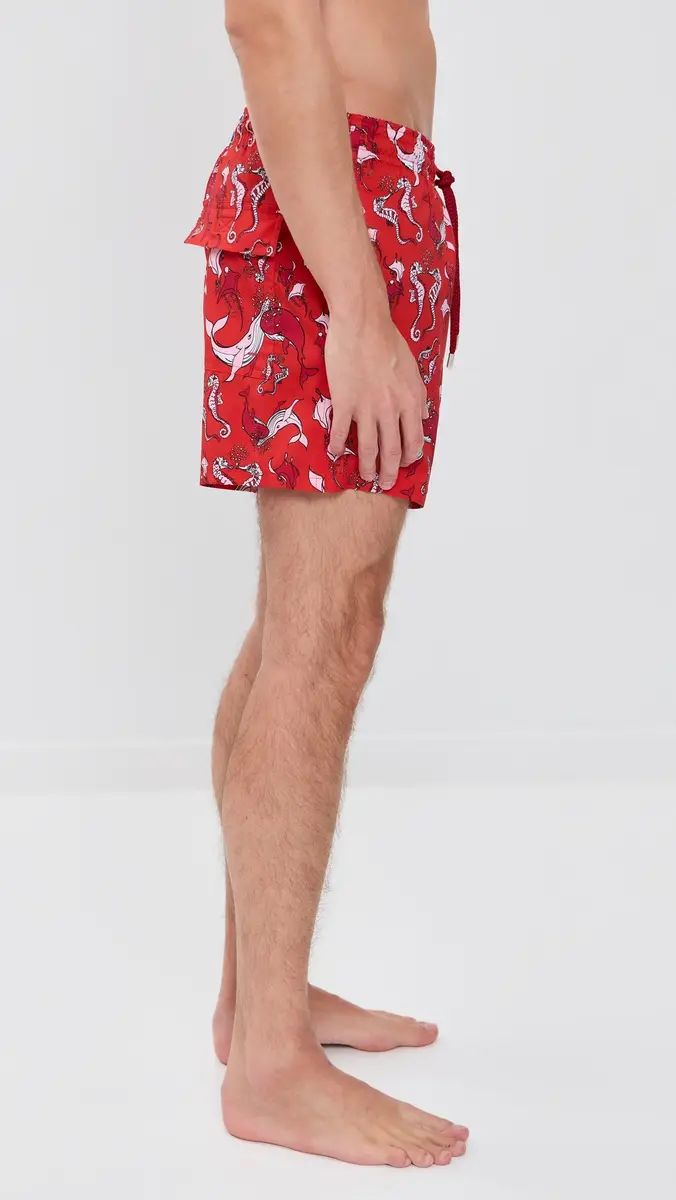 Vilebrequin Moorise Swim Trunks 5 Coquelicot | Thumbnail 4