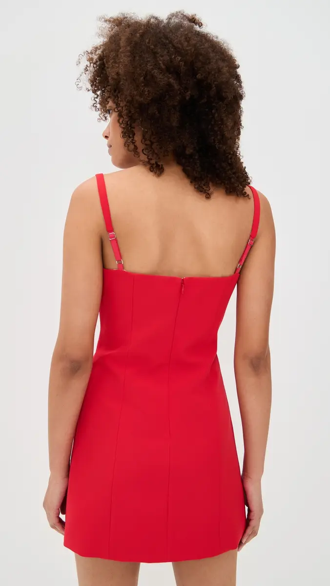 Sandy Liang Naomi Dress Red | Thumbnail 3 Sandy Liang Naomi Dress Red | Thumbnail 3