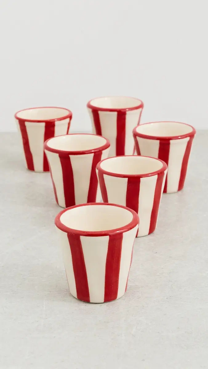 Zafferano Lido Righe Espresso Shot Cups | Thumbnail 2 Zafferano Lido Righe Espresso Shot Cups | Thumbnail 2