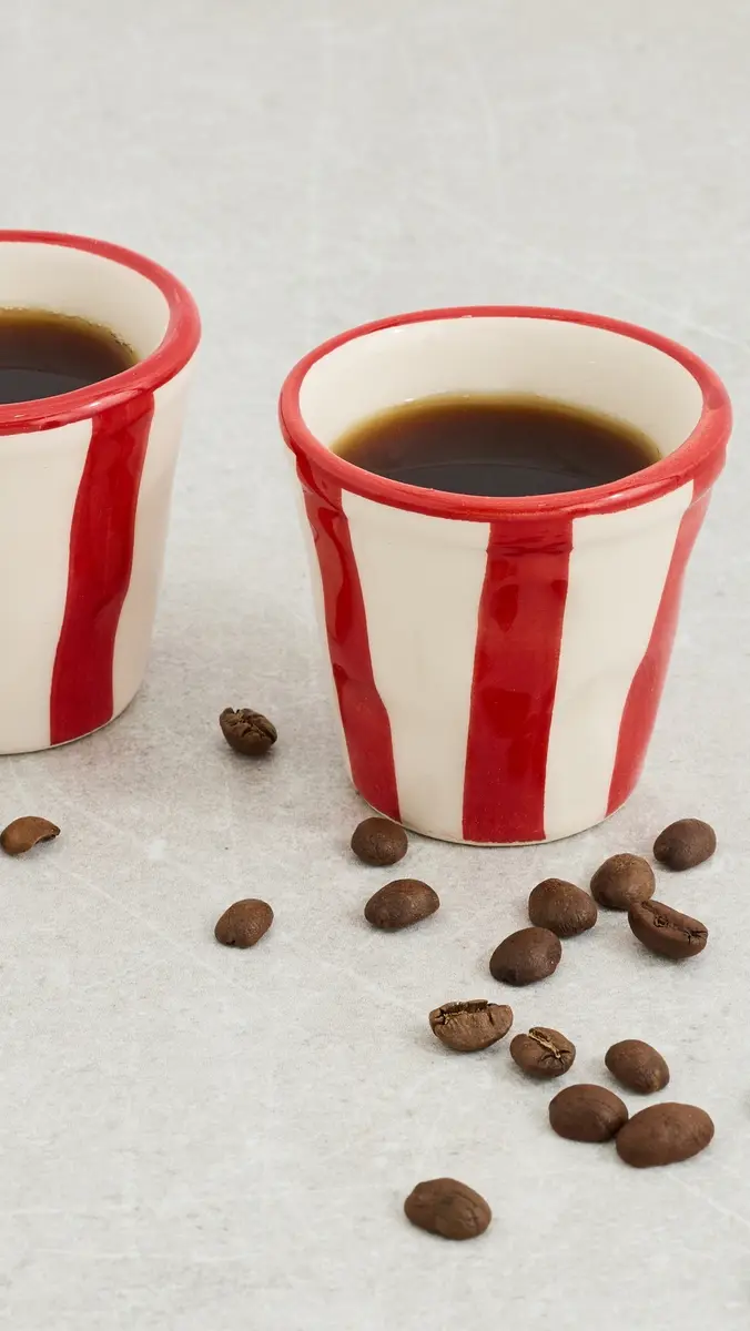 Zafferano Lido Righe Espresso Shot Cups | Thumbnail 3 Zafferano Lido Righe Espresso Shot Cups | Thumbnail 3
