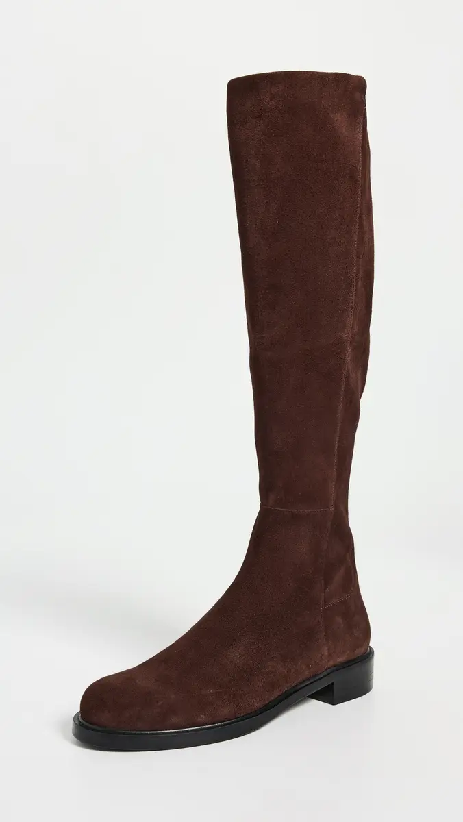 Stuart Weitzman 00 Gisele Knee-High Boots Walnut/Walnut/Black | Thumbnail 2 Stuart Weitzman 00 Gisele Knee-High Boots Walnut/Walnut/Black | Thumbnail 2
