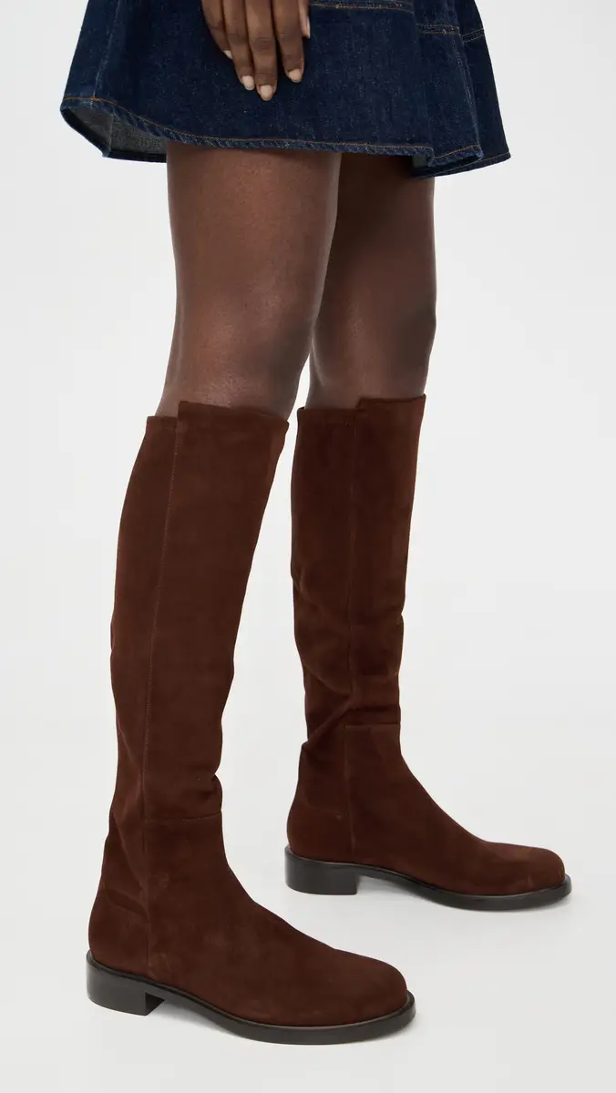 Stuart Weitzman 00 Gisele Knee-High Boots Walnut/Walnut/Black | Thumbnail 3 Stuart Weitzman 00 Gisele Knee-High Boots Walnut/Walnut/Black | Thumbnail 3
