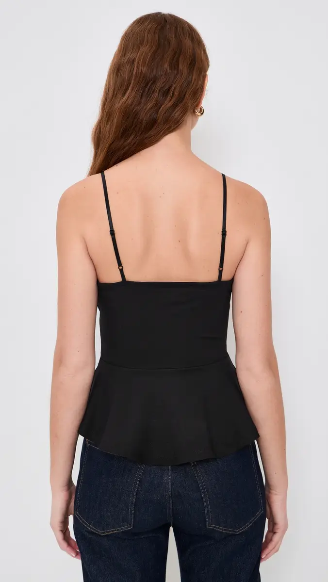 L'AGENCE Parisa Sleeveless Peplum Top Black | Thumbnail 3 L'AGENCE Parisa Sleeveless Peplum Top Black | Thumbnail 3