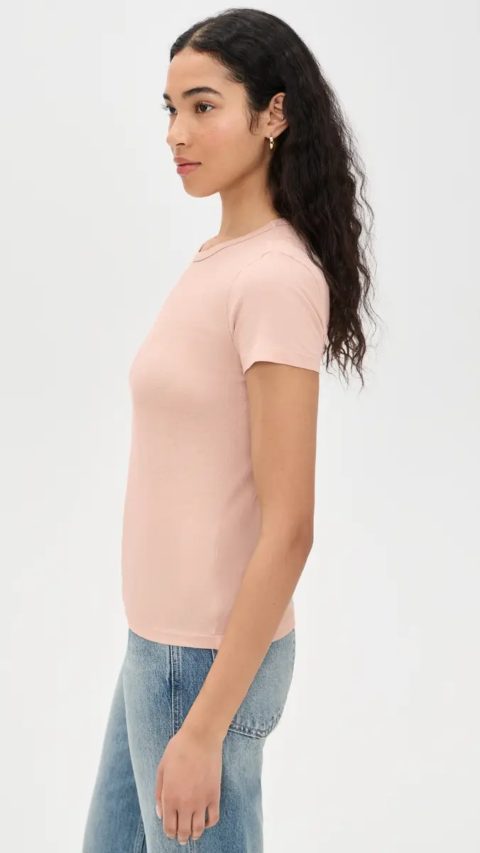 Jenni Kayne Cotton Slim Tee Blush | Thumbnail 4