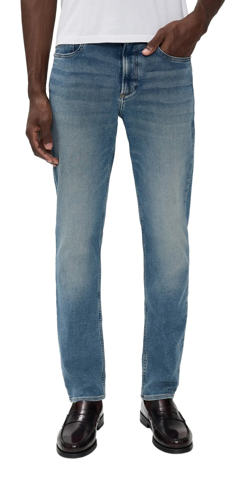 Faherty Stretch Terry Indigo 5 Pocket Jeans