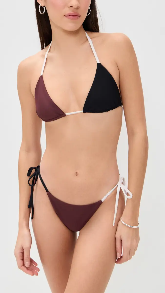 MIKOH Reine Bikini Top Bordeaux | Thumbnail 5