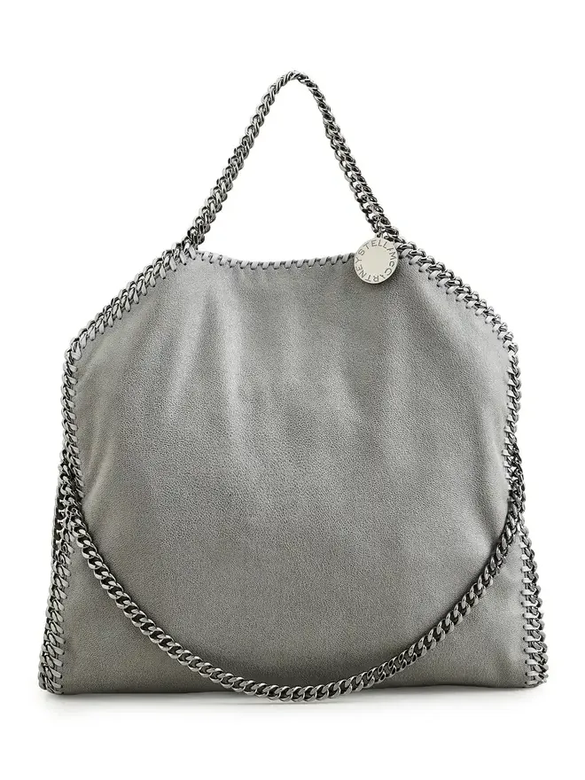 Falabella Vegan Shaggy Deer Fold Over Tote Bag Falabella Vegan Shaggy Deer Fold Over Tote Bag