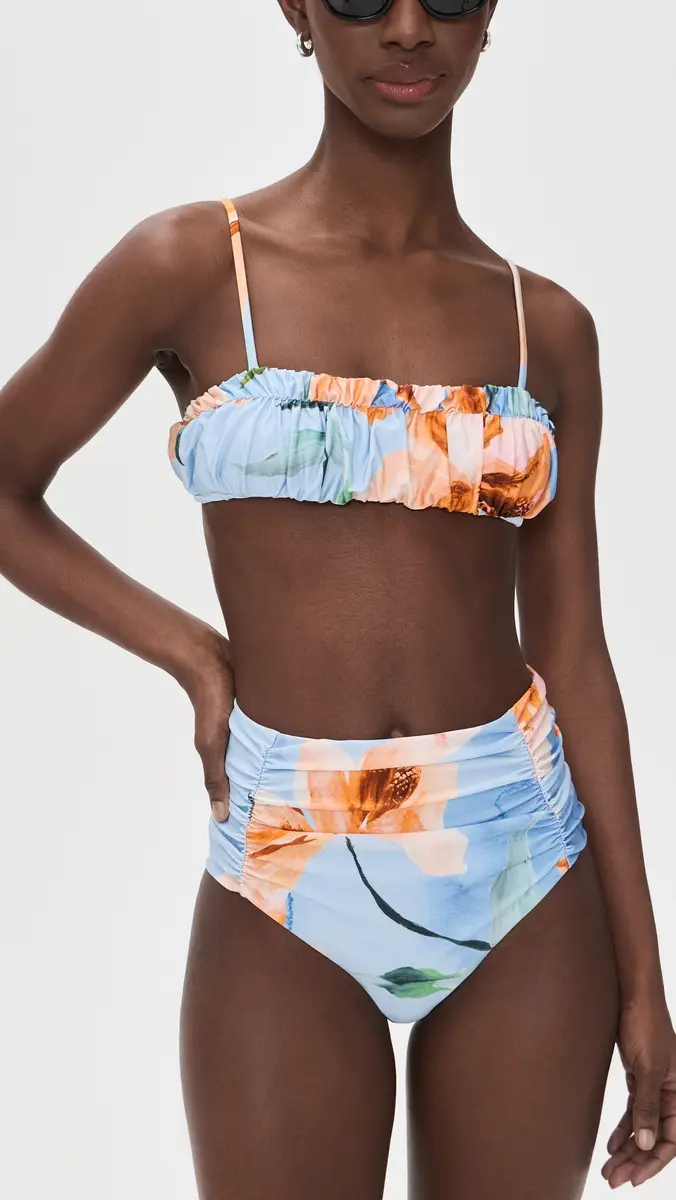 MINKPINK Sunspell Ruched Bikini Bottoms | Thumbnail 4