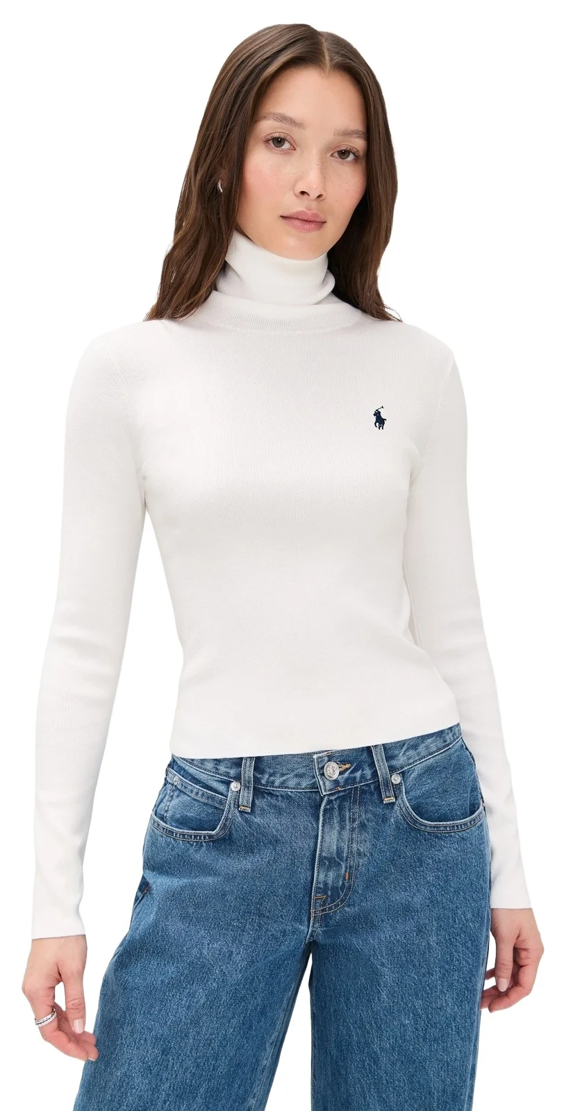 Pima Cotton Shrunken Turtleneck Pima Cotton Shrunken Turtleneck