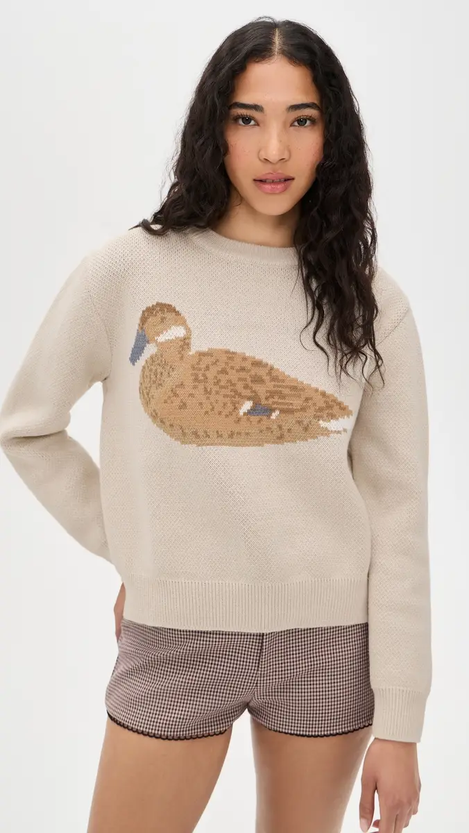Yellow the Label Duck Cotton Knit Sweater and | Thumbnail 2