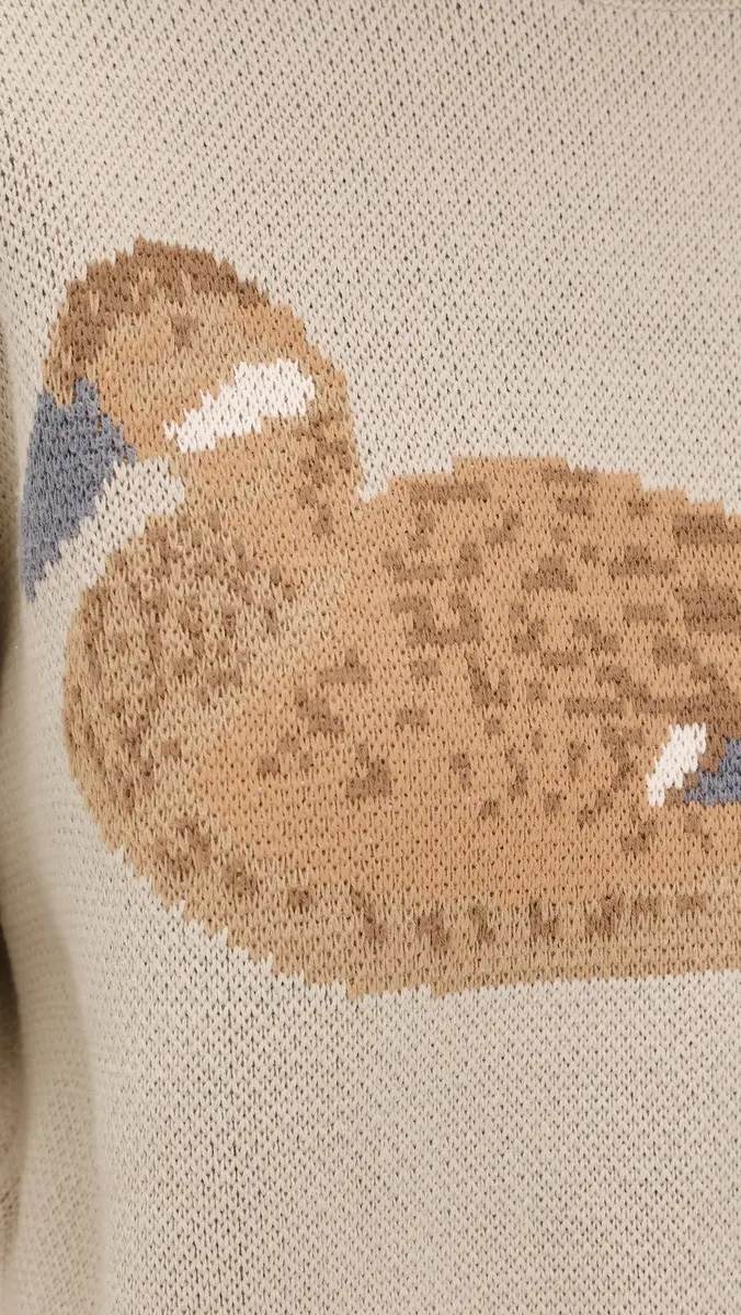 Yellow the Label Duck Cotton Knit Sweater and | Thumbnail 6