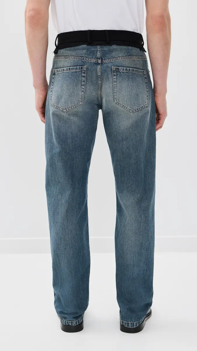 MM6 Maison Margiela Pants 5 Pockets Blue | Thumbnail 3 MM6 Maison Margiela Pants 5 Pockets Blue | Thumbnail 3