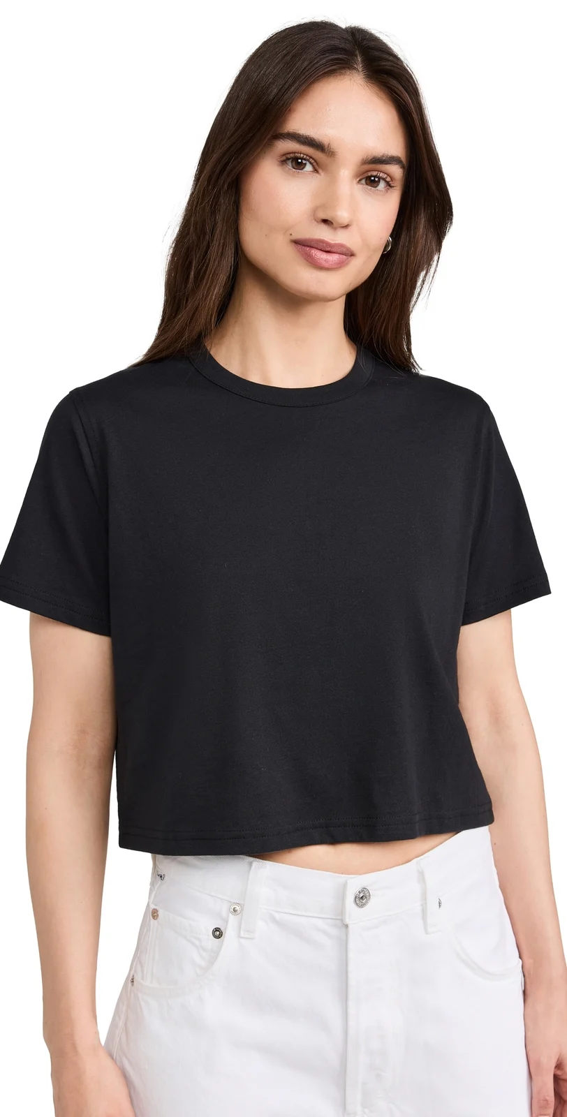 Sold Out NYC The Cropped Perfect Tee in Black Black