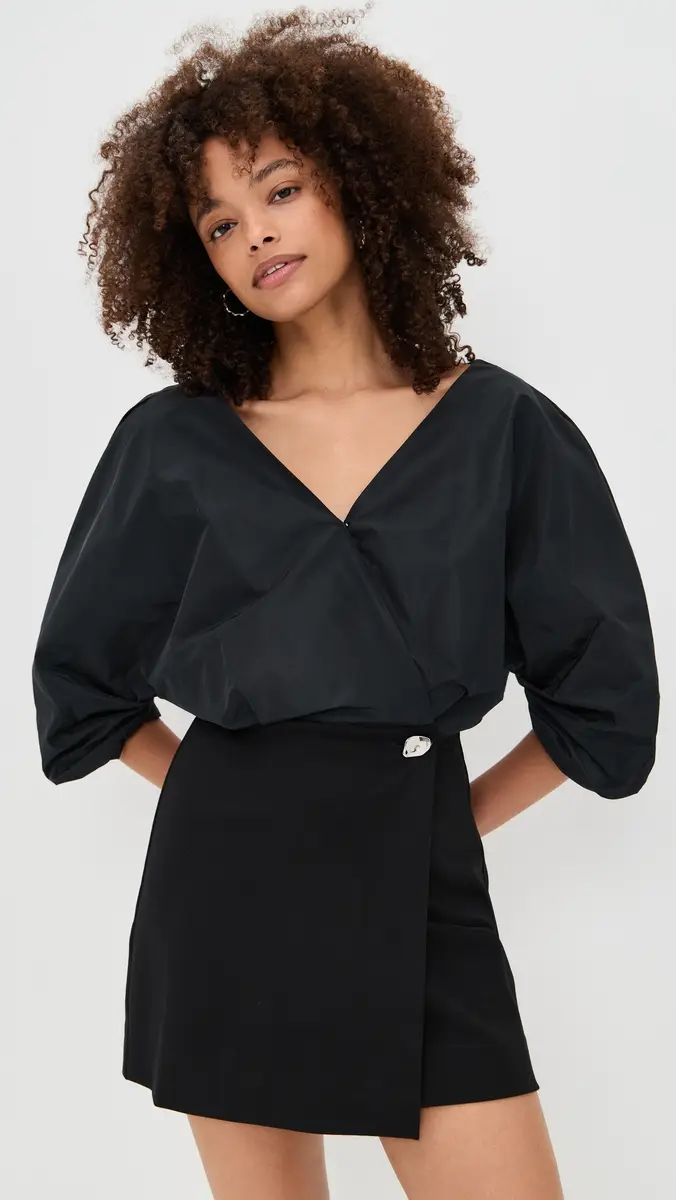 Staud Orion Mini Dress Black | Thumbnail 2