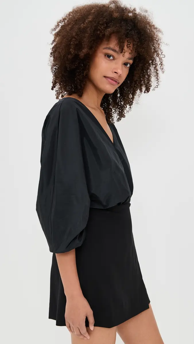 Staud Orion Mini Dress Black | Thumbnail 4