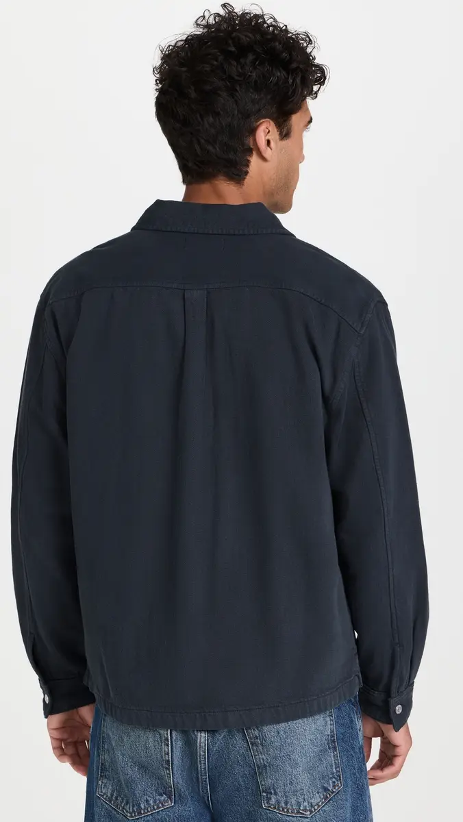 Frame Textured Terry Double Pocket Relaxed Shirt | Thumbnail 3 Frame Textured Terry Double Pocket Relaxed Shirt | Thumbnail 3