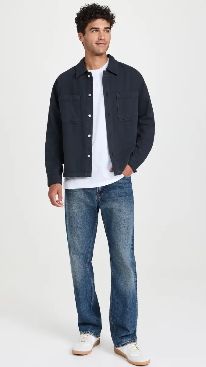 Frame Textured Terry Double Pocket Relaxed Shirt | Thumbnail 5 Frame Textured Terry Double Pocket Relaxed Shirt | Thumbnail 5