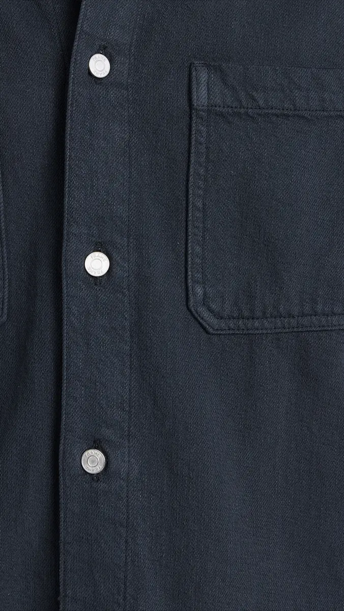 Frame Textured Terry Double Pocket Relaxed Shirt | Thumbnail 6 Frame Textured Terry Double Pocket Relaxed Shirt | Thumbnail 6
