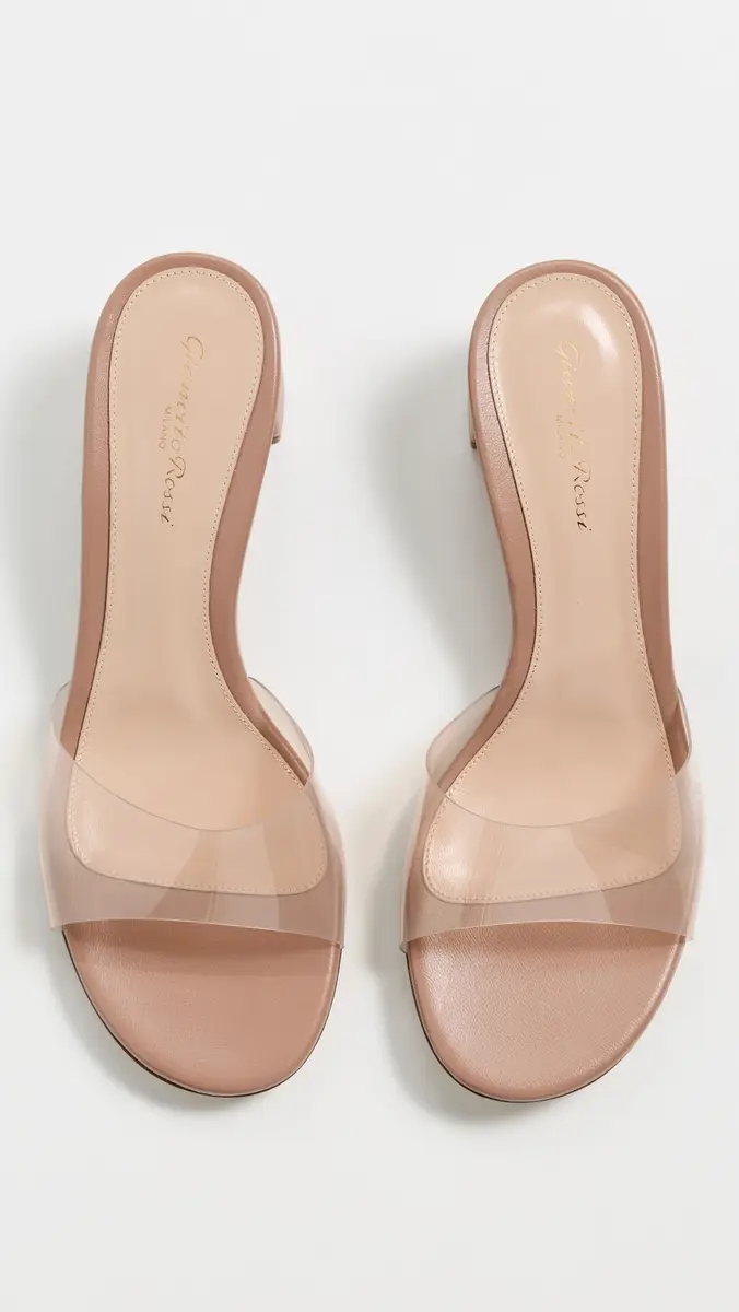 Gianvito Rossi Glass Heeled Sandals Praline | Thumbnail 5