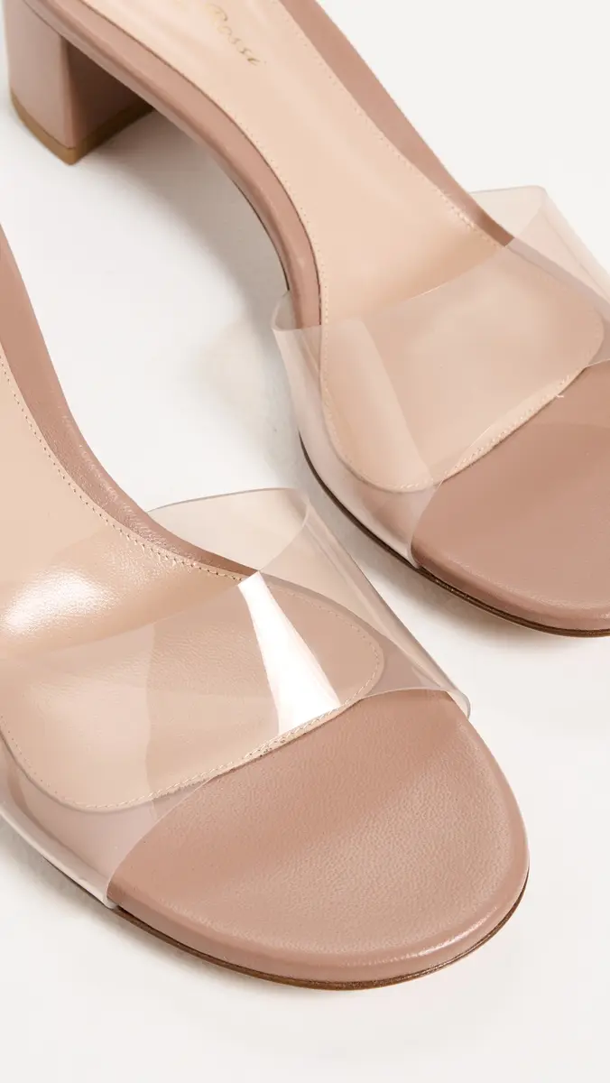 Gianvito Rossi Glass Heeled Sandals Praline | Thumbnail 6