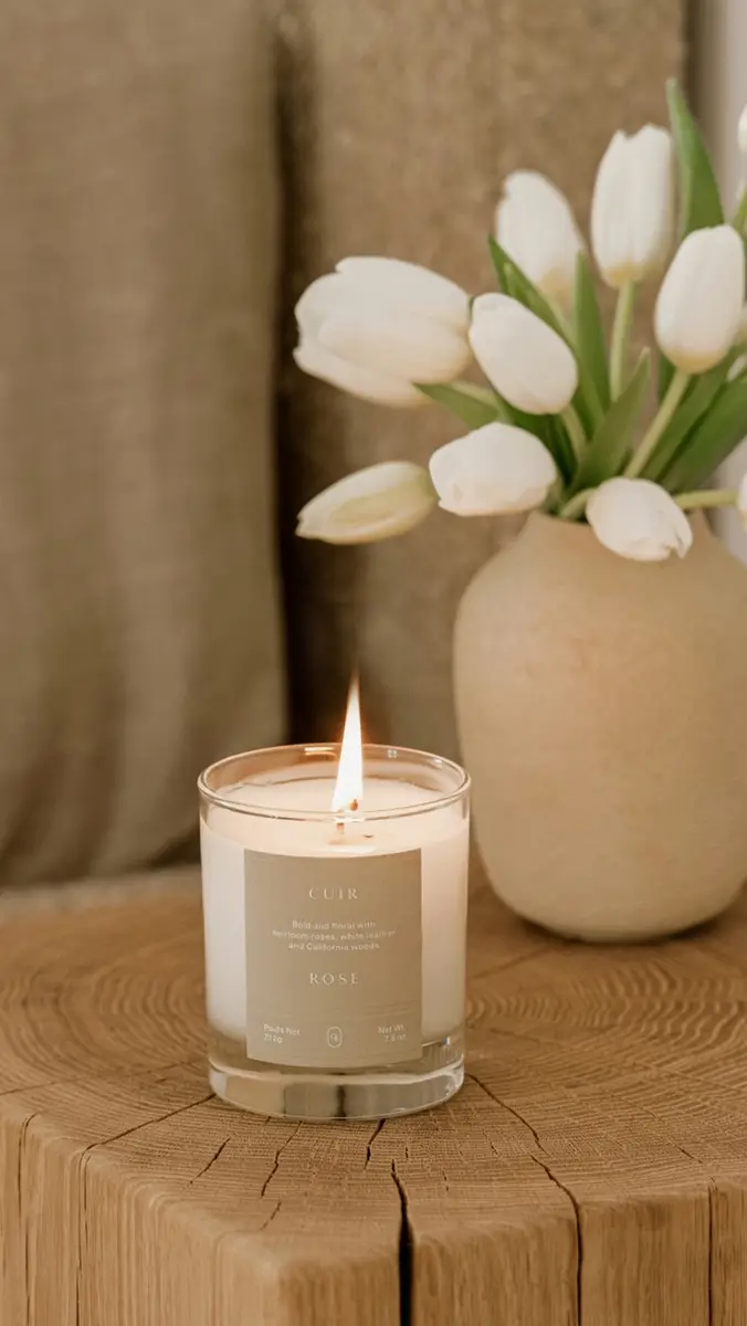 Oak Essentials Cuir Rose Candle No Color | Thumbnail 4