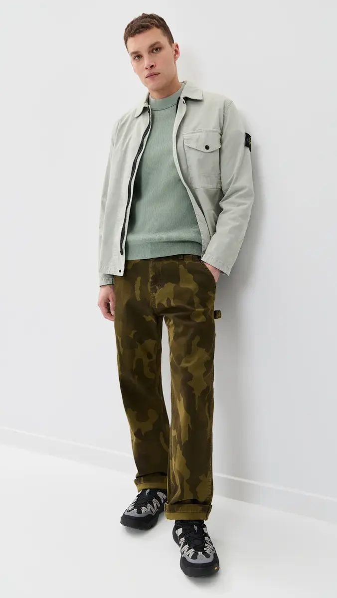 Stone Island Ribbed Cotton Crew Sweater | Thumbnail 5 Stone Island Ribbed Cotton Crew Sweater | Thumbnail 5