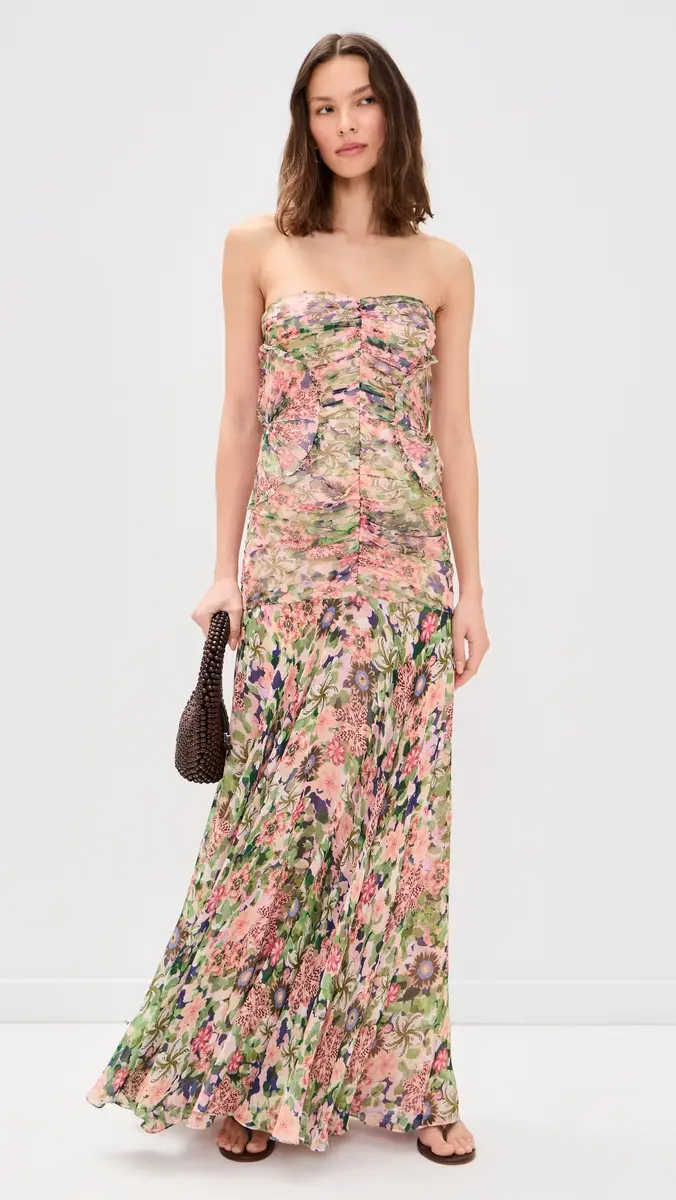 Saloni Kristie Silk Maxi Dress | Thumbnail 5 Saloni Kristie Silk Maxi Dress | Thumbnail 5