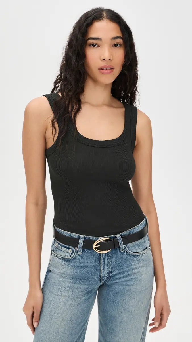 rag & bone The Essential Rib U Neck Tank | Thumbnail 2 rag & bone The Essential Rib U Neck Tank | Thumbnail 2