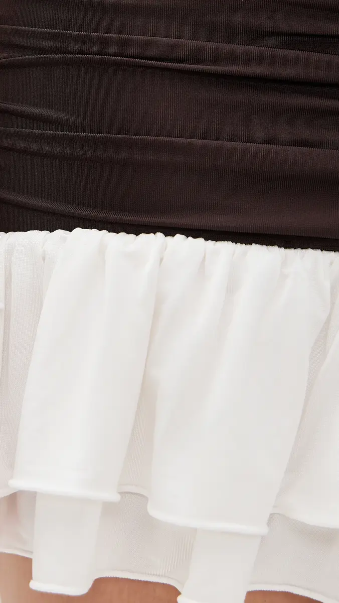 ROTATE Mini Ruched Long Sleeve Dress | Thumbnail 6 ROTATE Mini Ruched Long Sleeve Dress | Thumbnail 6