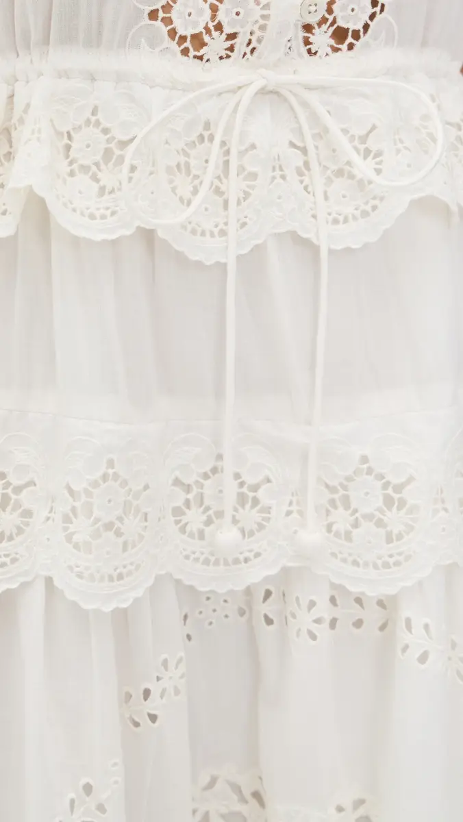 Sea Sofia Embroidery Puff Sleeve Dress Cream | Thumbnail 6 Sea Sofia Embroidery Puff Sleeve Dress Cream | Thumbnail 6
