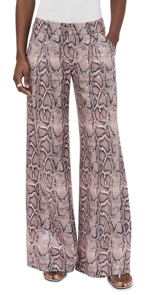 Vegan Python Pants English Rose/Black Snake Vegan Python Pants English Rose/Black Snake