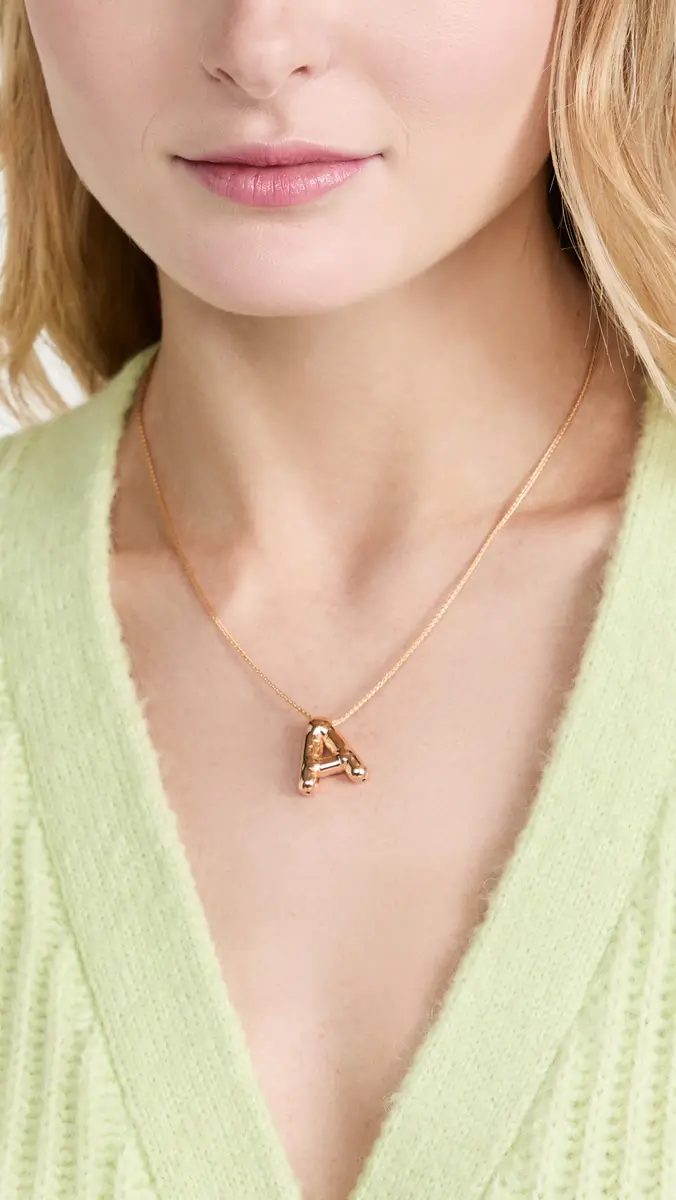 Maison Irem Balloon Initial Letter Necklace L One Size | Thumbnail 3 Maison Irem Balloon Initial Letter Necklace L One Size | Thumbnail 3